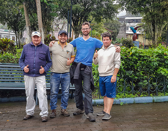 from left: Milton, Jhony Luna, Cubano (Ecuador)
